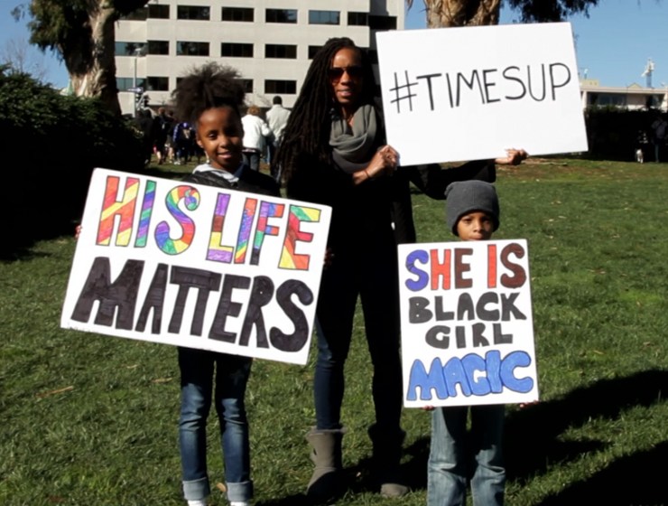 1st_98_Film_Sign_SheisBlackMagicHisLifeMattersTimesUp_Family_CassandraSawyerKids10and6